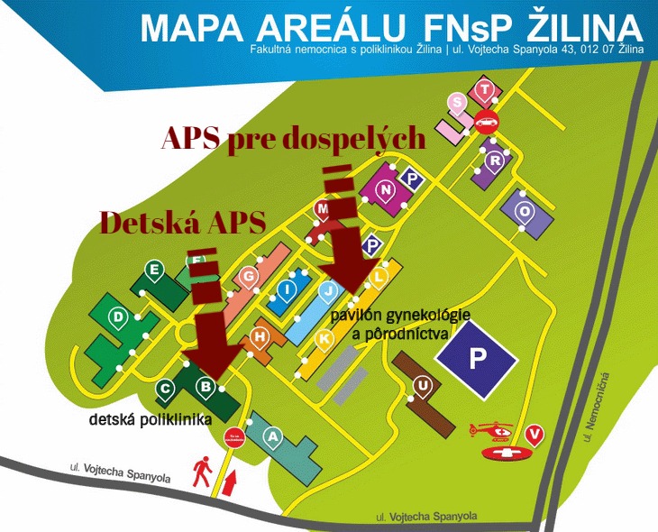 mapa FNsP Žilina