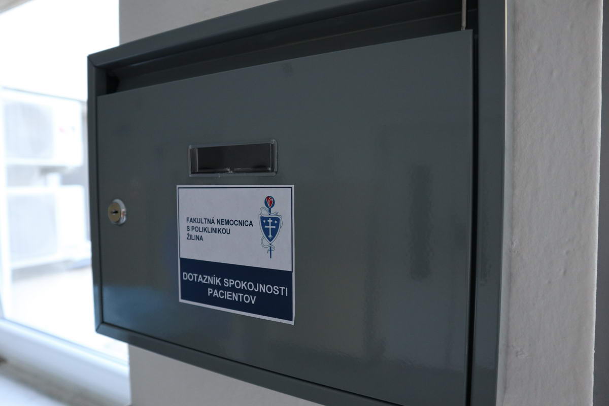 Dotazníky vypĺňajú pacienti anonymne po skončení hospitalizácie Dotazníky vypĺňajú pacienti anonymne po skončení hospitalizácie