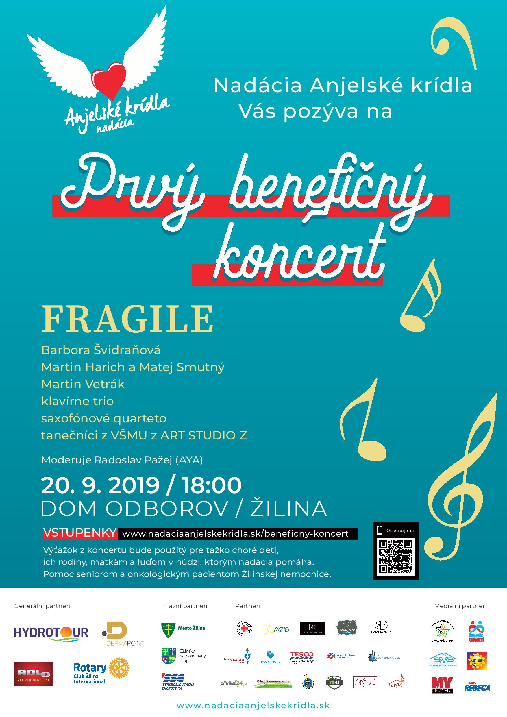 Prvý benefičný koncert Nadácie Anjelské krídla