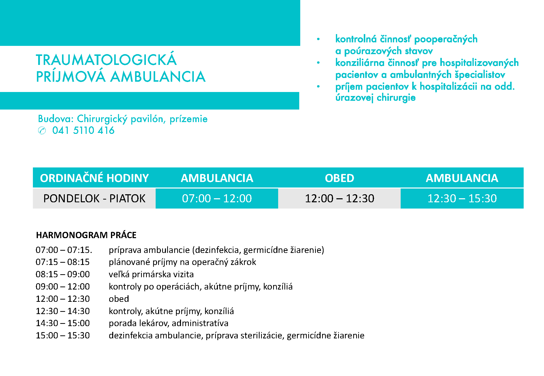 Traumatologická príjmová ambulancia