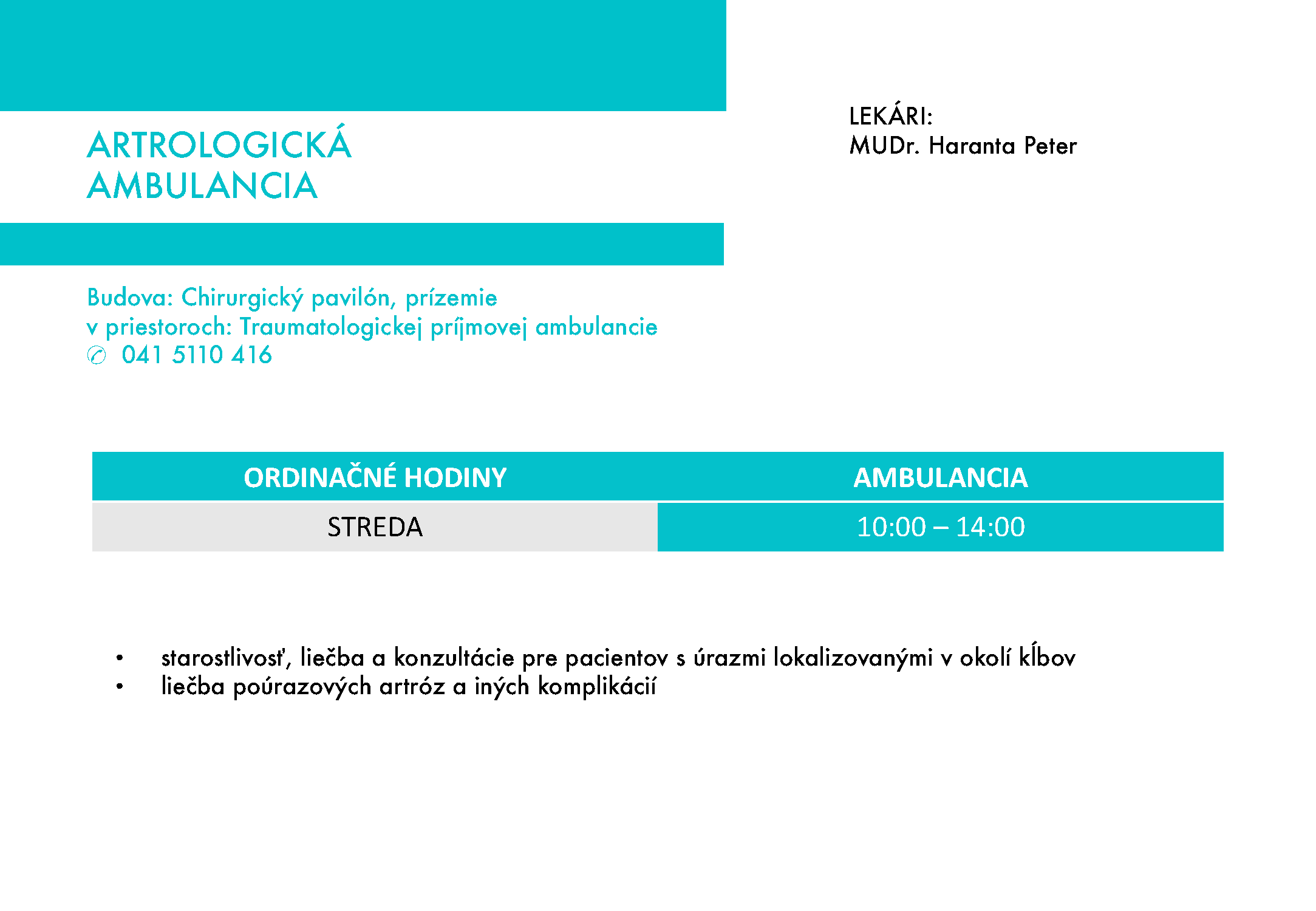 Artrologická ambulancia